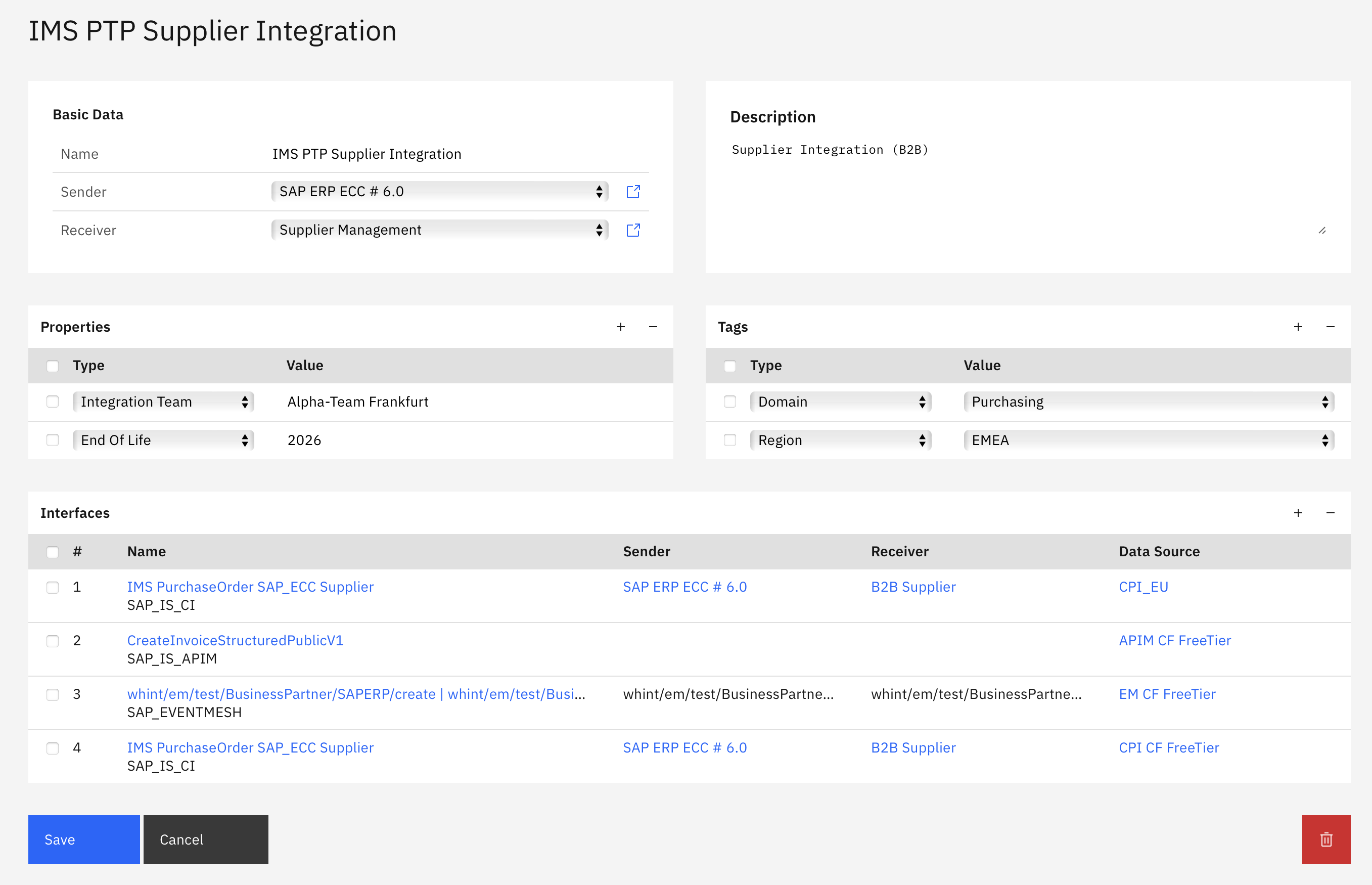 IMS PTP Supplier Integration